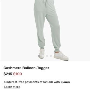 Cashmere jogger